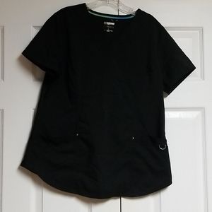 Black scrub top